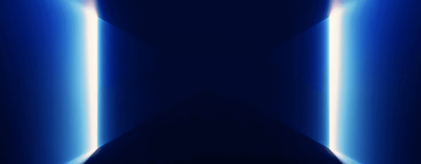 Abstract blue light beam
