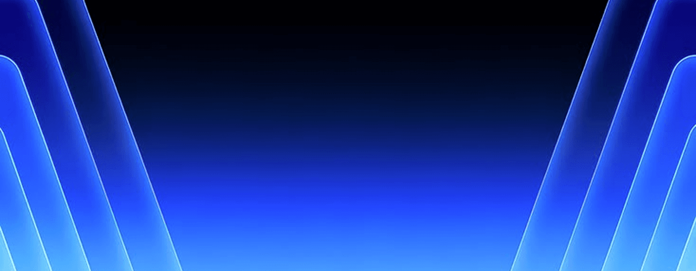 Abstract blue light beams